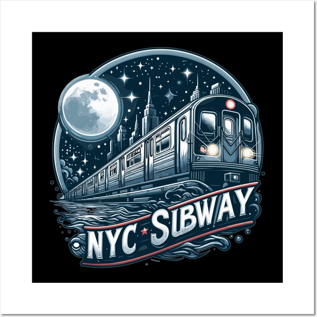 NYC Subway Wall Art by Vehicles-Art